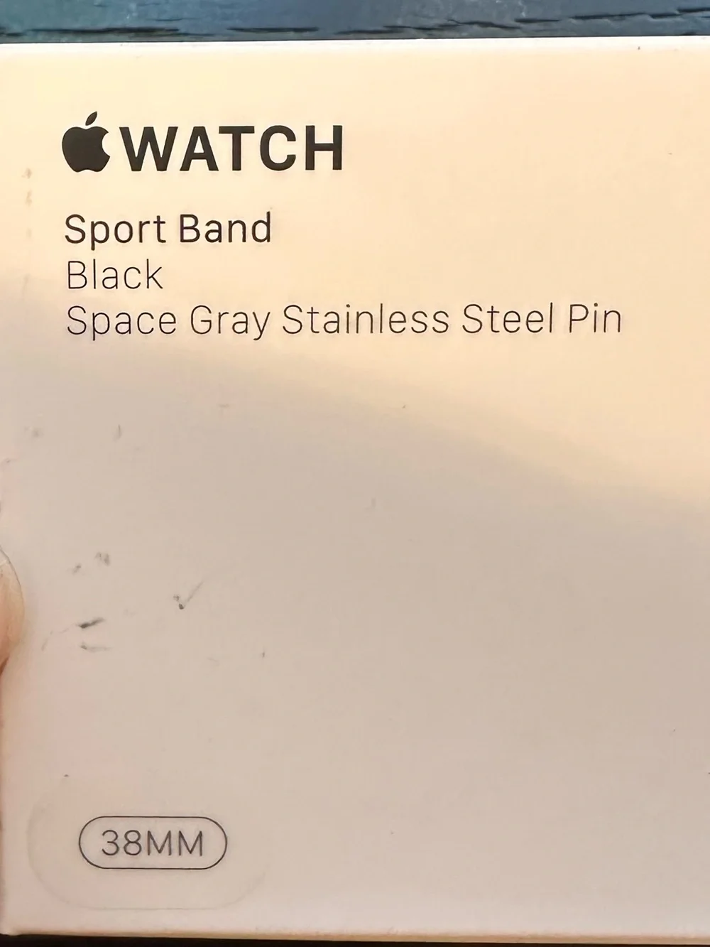 Black Apple Watch Sport Band 38mm